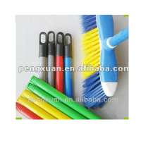 New Design PVC coated short handle broom dustpan broom handle wood hard brush floor broom