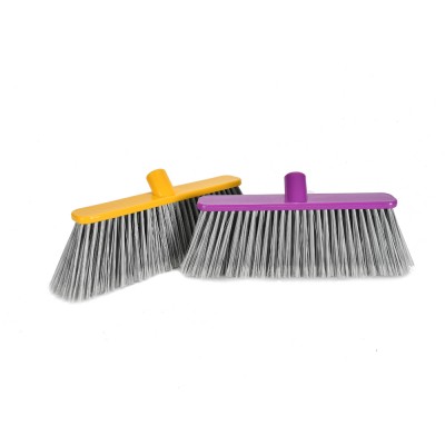 Best Selling Indoor push soft bristle Broom from Chinese sapu plastic sweeping broom escobas