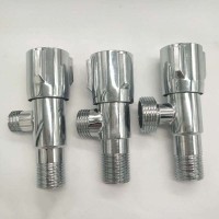 China Factory Customized 3/8" 3/4" 1/"2  Water Stop Cock Taps SS Angle Valve For Toilet