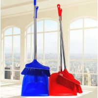 Zhencan factory direct household cleaning supplies plastic folding broom and dustpan set