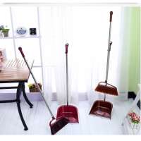 Zhencan factory direct broom set household cleaning supplies plastic broom and dustpan